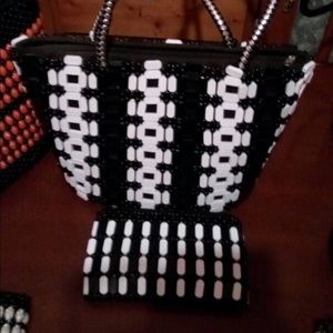 Handmade Kenyan bag and wallet